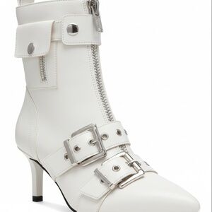 Women's White Ankle Boots